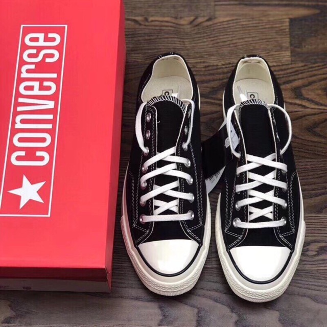 Giày converse đen cổ thấp
