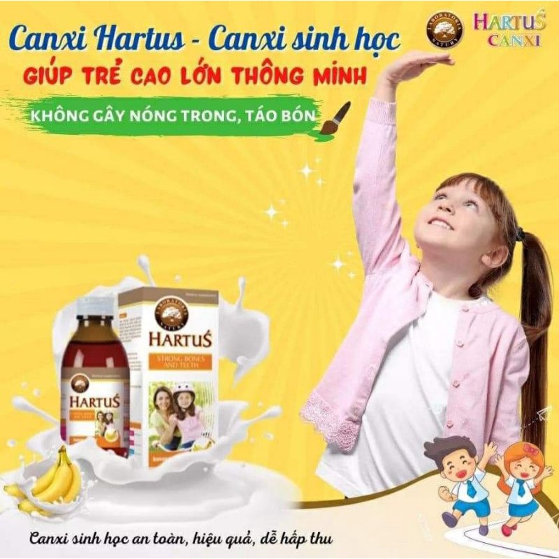 Canxi Hartus nhập khẩu Châu Âu - Bổ sung Canxi Vitamin K+D3 Hấp thu tối đa Canxi