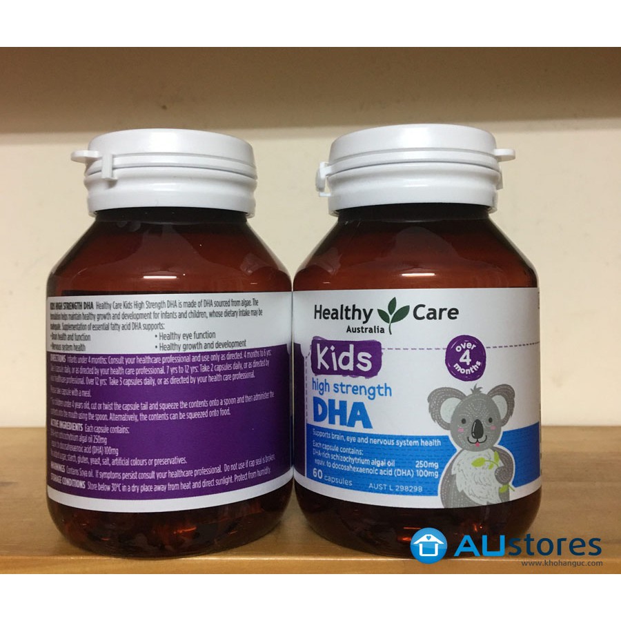 Healthycare DHA For Kid [Úc] - DHA Cho Bé - 60 Viên