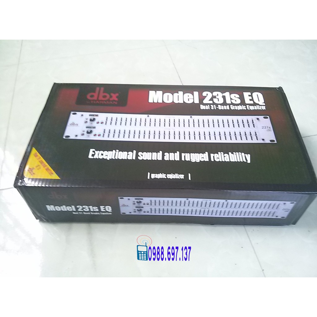 Lọc xì âm thanh equalizer cao cấp DBX 231S + Tặng dây CANON