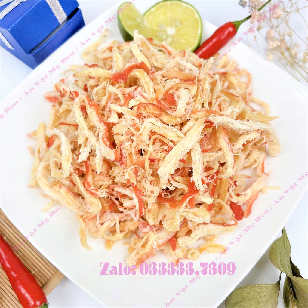 Mực Hấp Nước Dừa Xé Sợi 300Gr Shop Mẹ Beo