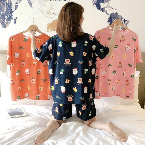 Đồ bộ đùi mặc nhà dễ thương nhiều họa tiết - Bộ pijama hè chất thun sữa mềm mại - BTTL101