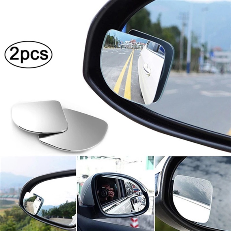 1 Cặp Gương Chiếu Hậu HD Không Khung Góc Rộng Tùy Chỉnh Siêu Mỏng Cho Xe Hơi