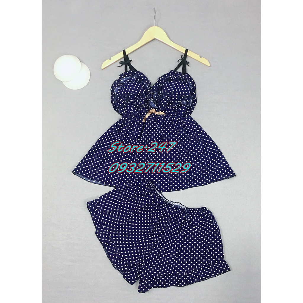 (60KG - 90KG) BIGSIZE LỤA CHẤM BI CÓ MÚT THÁO RỜI, VẢI MỊN MÁT MẶC KHÔNG NHĂN - HÀNG NHÀ MAY BAO ĐẸP | BigBuy360 - bigbuy360.vn