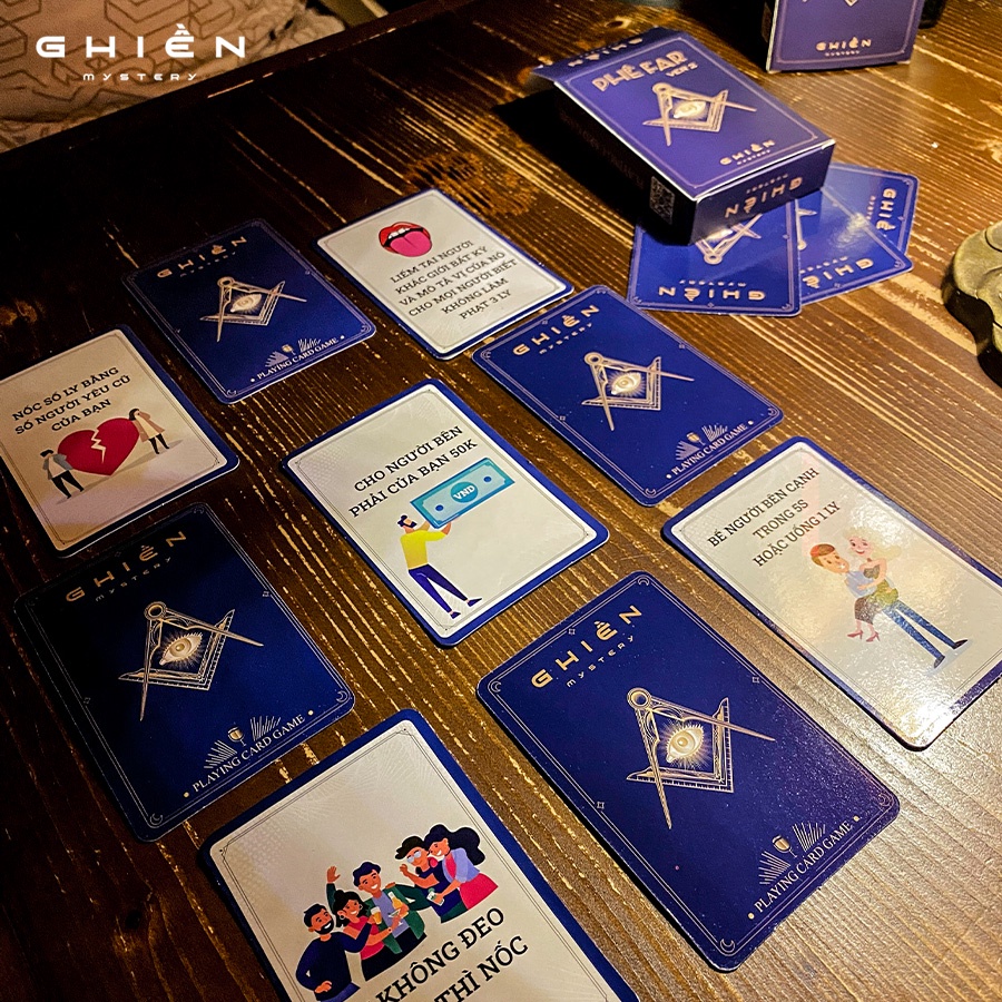Mua Combo Drinking game "PHÊ FAR" 2 phiên bản 100 lá bài cho cuộc vui