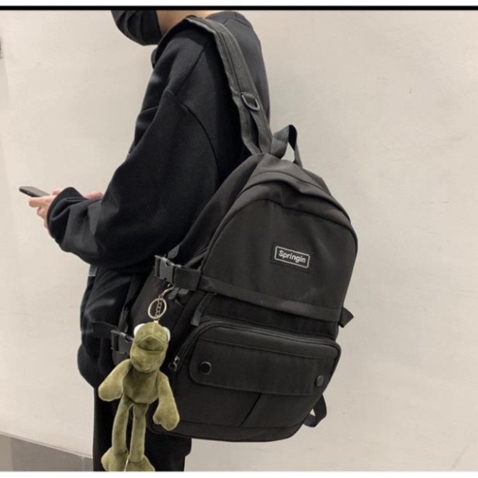 ( Hot ) ( hotttt ) ( ) Balo ulzzang giới tính chống thấm Springin móc khóa Hoàng tử Ếch TX107 ( ảnh thật ) ( ảnh thật )