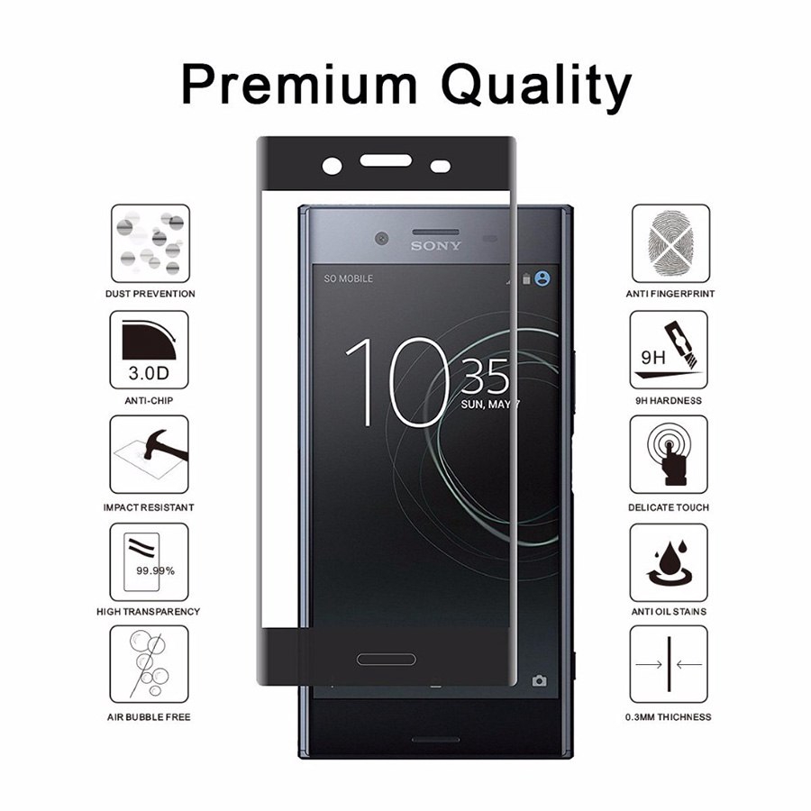 Sony Xperia 1 5 10 X XZ Premium XA Ultra XA1 XA2 Plus XC XZ1 XZ2 XZ3 XZ4 XZ5 Compact 20D Full Cover Bảo vệ màn hình bằng kính cường lực trong suốt