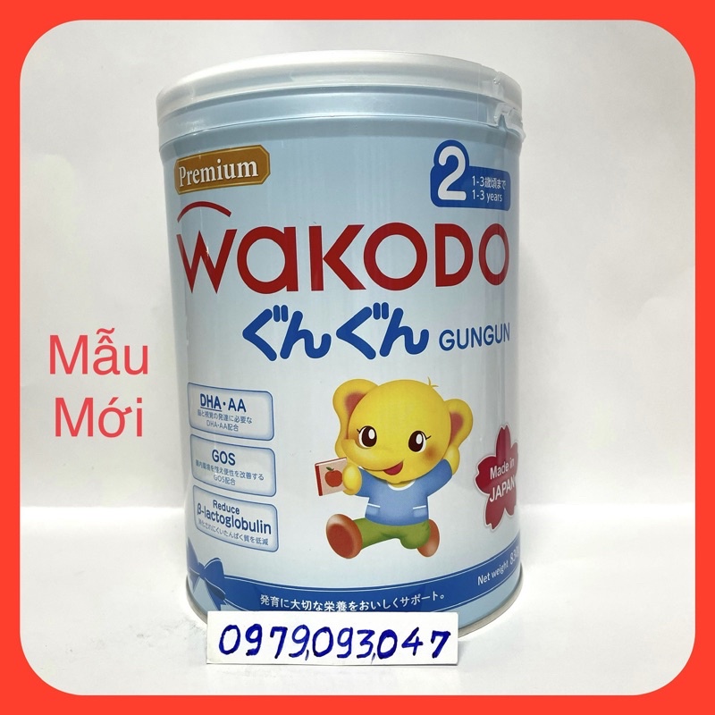 Sữa Wakodo 2 (nhập khẩu) 830g date: 02/2023