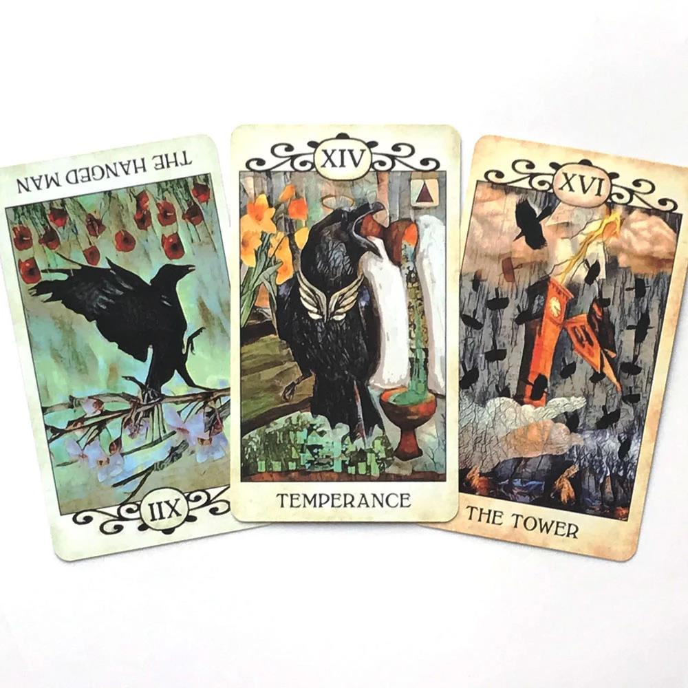 Crow Tarot Oracle Cards For Fate Divination Board Game Tarot