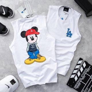 Tank top - Áo thun 3 lỗ M.L.B in chuột mickey 3 màu hot summer
