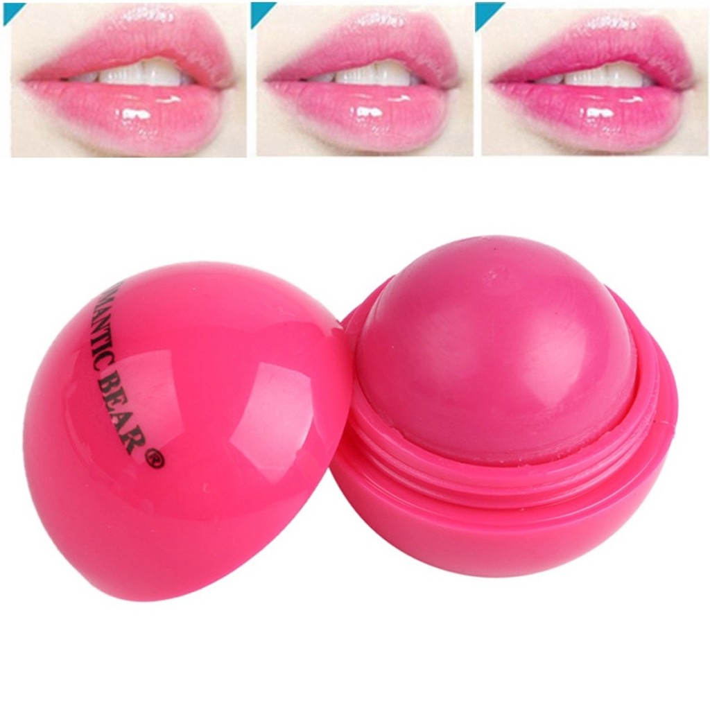 Son Dưỡng Môi Hình Quả Bóng Tròn Dễ Thương 6 Màu Sắc Mùi Hương Tự Nhiên, Dưỡng Môi Mềm Mịn Hồng Hào, Chống Nứt Nẻ