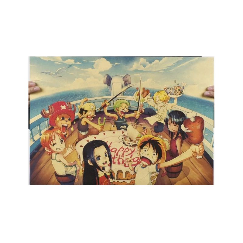 Áp Phích Trang Trí Hình Hoạt Hình One Piece