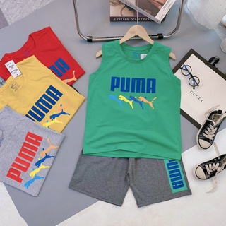 Bộ sát nách Puma bé trai, Bộ sát nách BT size đại, Bộ sát nách cộc tay bé trai