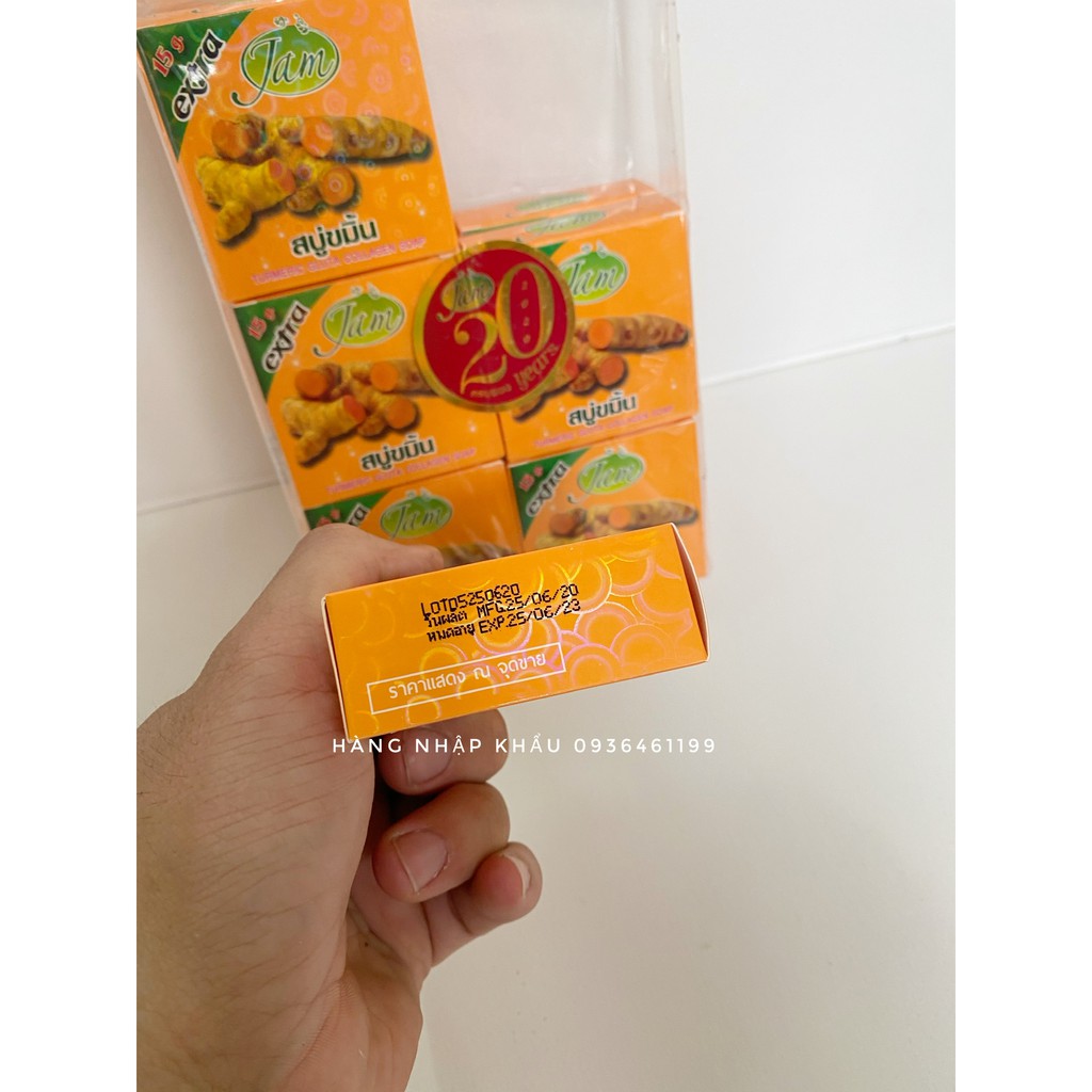 Xà Phòng Nghệ Thái Lan Jam Turmeric Gluta Collagen Soap 65gr