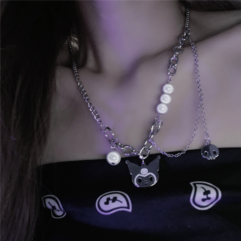 Dây chuyền phối hạt phong cách hip hop cá tính 19A1211