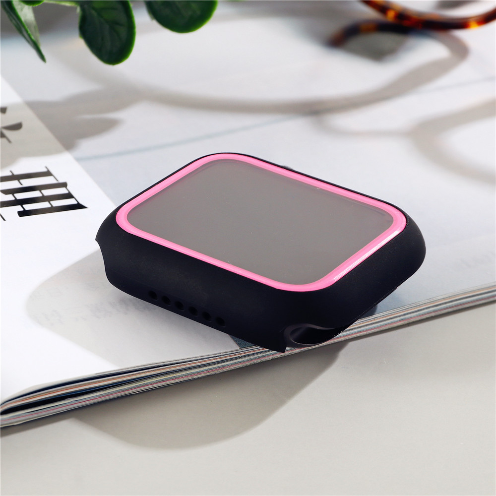Vỏ đồng hồ Apple hai màu bằng PC bảo vệ màn hình iWatch 41mm 45mm 38mm 40mm 42mm 44mm series 7/1/2/3/4/5/6 / se