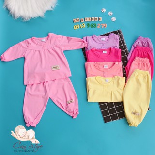 [XẢ KHO] Bộ dài tay bé gái bèo nhún bo gấu(từ 0-2 tuổi)