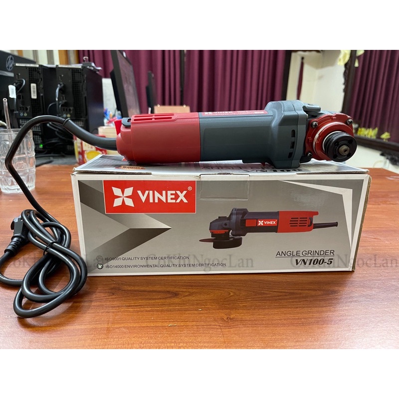 Máy Mài Góc, Máy Cắt Cầm Tay VINEX-VN100-5 "Tặng Chổi Than + Lưỡi Cắt Sắt"