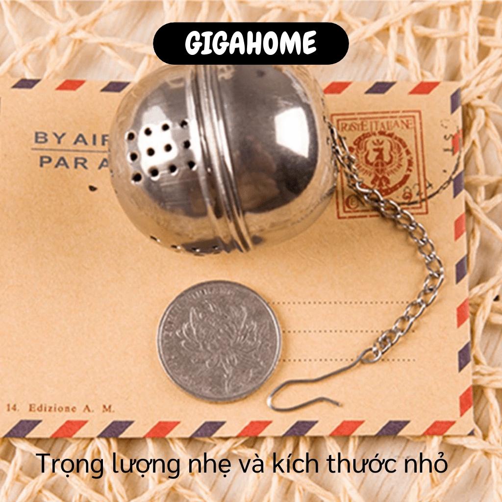 Bóng Lọc Trà, Gia Vị  Hình Quả Cầu Inox Có Dây Treo, Không Gỉ 4.5x4cm 8571