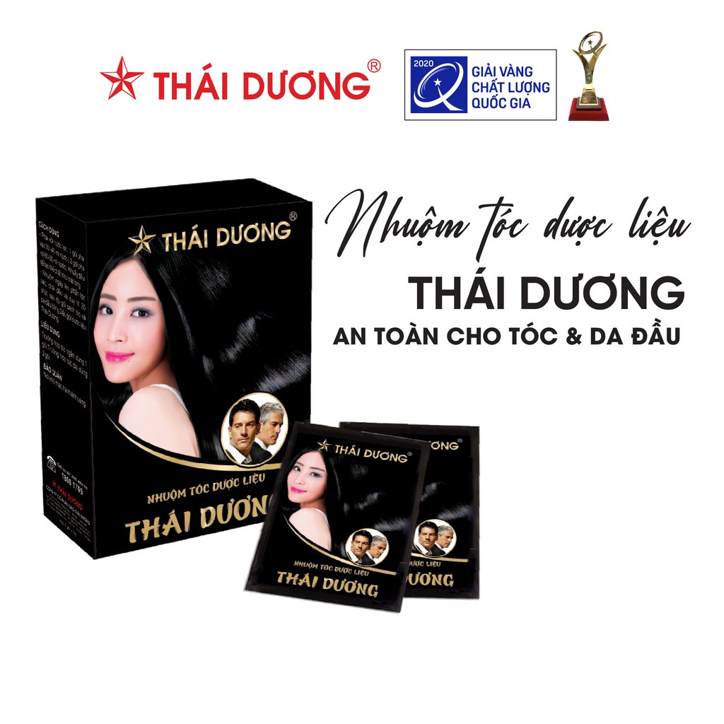 Nhuộm Tóc Dược Liệu Thái Dương hộp 5 gói (Chính Hãng)