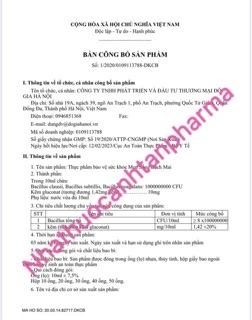 Men sống bạch mai (có mẫu mới ,hộp 20 ống /hạn 2023)