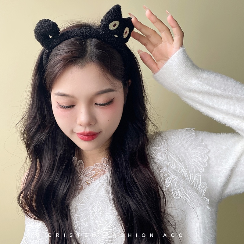 Băng Đô Nhung Lông Thiết Kế Hình Hoạt Hình Dễ Thương