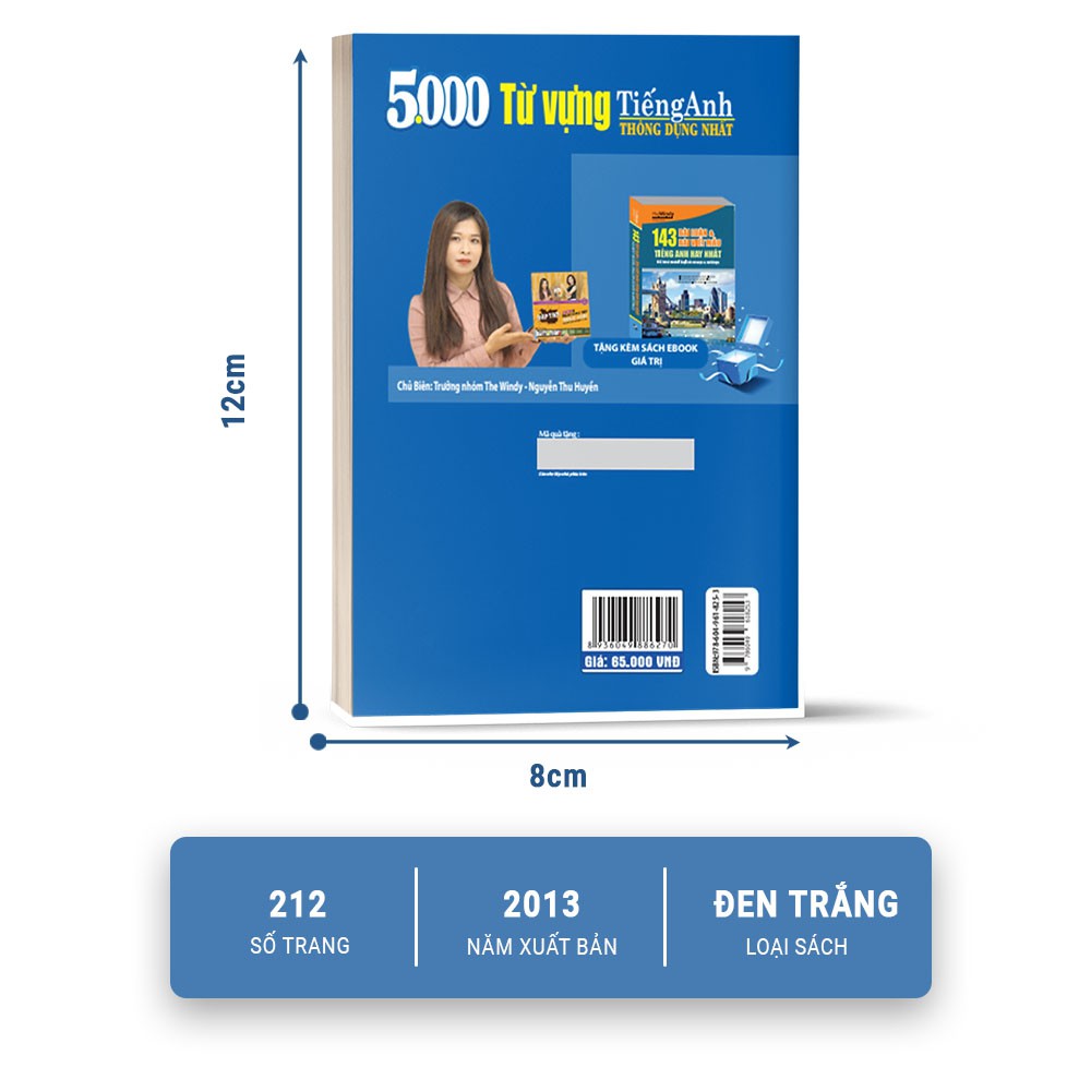Sách -  5000 Từ Vựng Tiếng Anh Thông Dụng Nhất - MCBooks