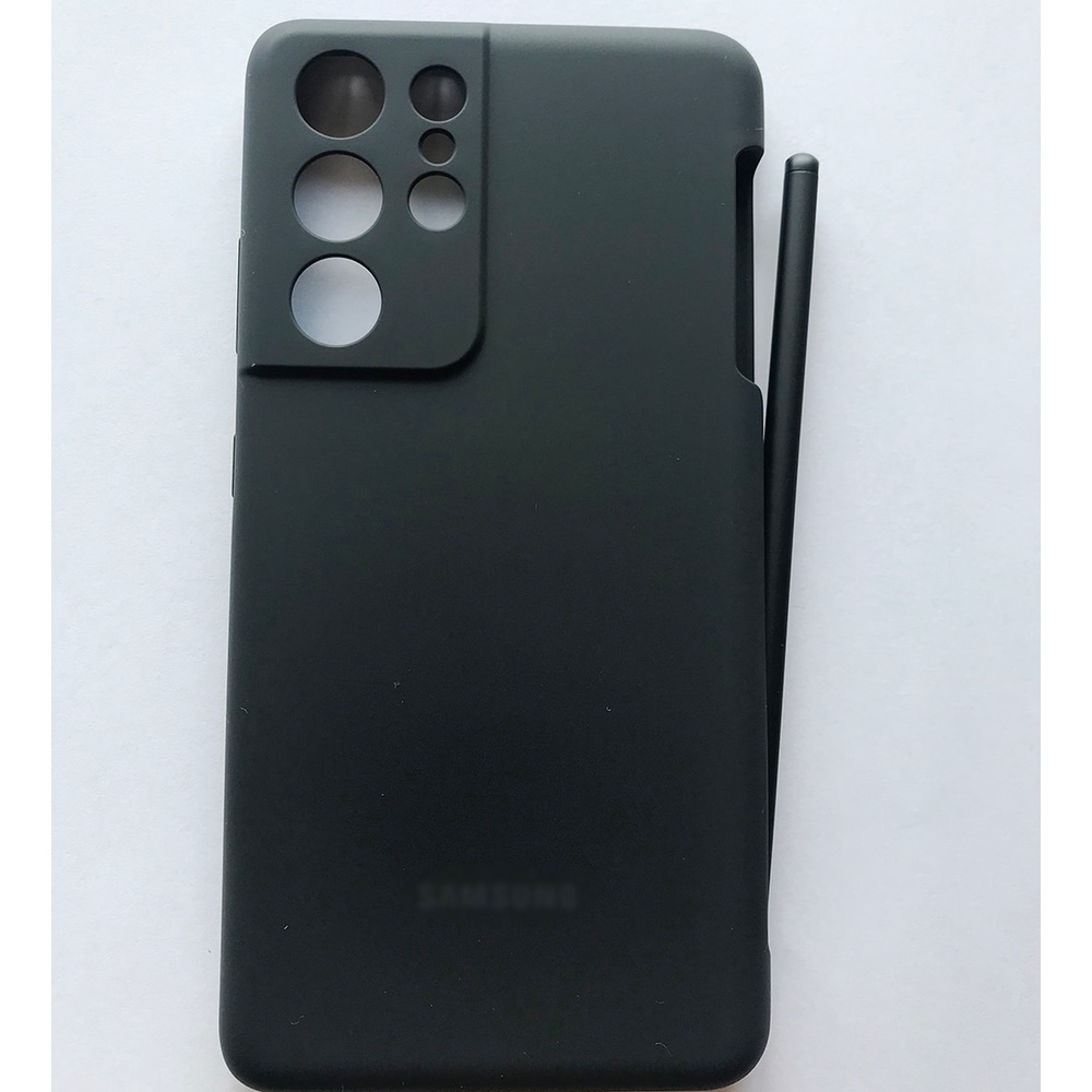 Ốp Điện Thoại Silicon Tpu Mềm Dẻo Có Ngăn Đựng Bút Cho Samsung Galaxy S21 Ultra S21 Ultra 5g có khe để bút S-Pen - Hàng nhập khẩu S21 Ultra case s pen