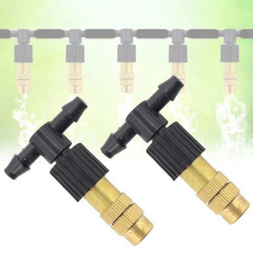 10 Chiếc béc phun sương đồng tưới Lan kèm T 6-8mm