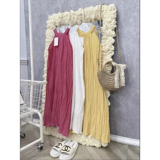 Váy Đầm Maxi Đũi Xốp Cổ Yếm