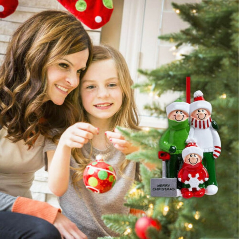 Phụ Kiện Treo Trang Trí Cây Thông Giáng Sinh Hình Nhân Vật Hoạt Hình / Mặt Cười Bằng PVC Sáng Tạo