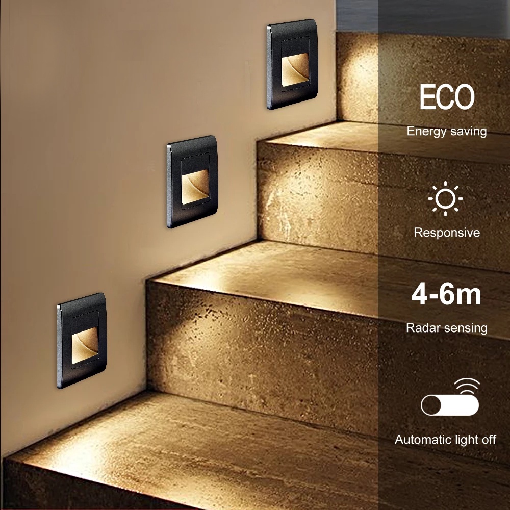 [Mới] Đèn LED 180V ~ 240V Cảm Biến Chuyển Động Gắn Tường / Cầu Thang / Hành Lang / Cảm Biến Chuyển Động PIR
