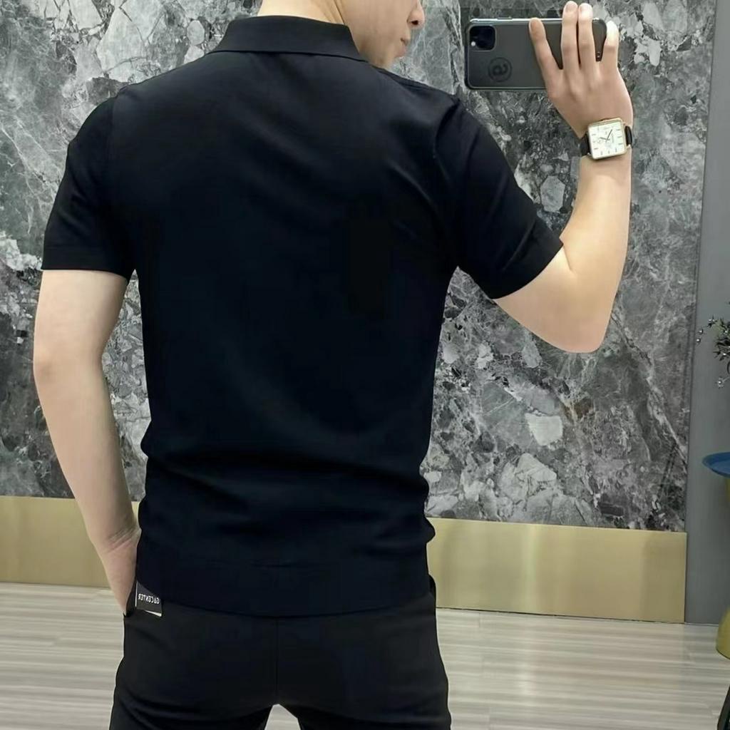 Áo thun, áo thun nam cộc tay dáng sơ mi hàng thiết kế cao cấp trẻ trung, nam tính và lịch lãm, vải thoáng mát - H75