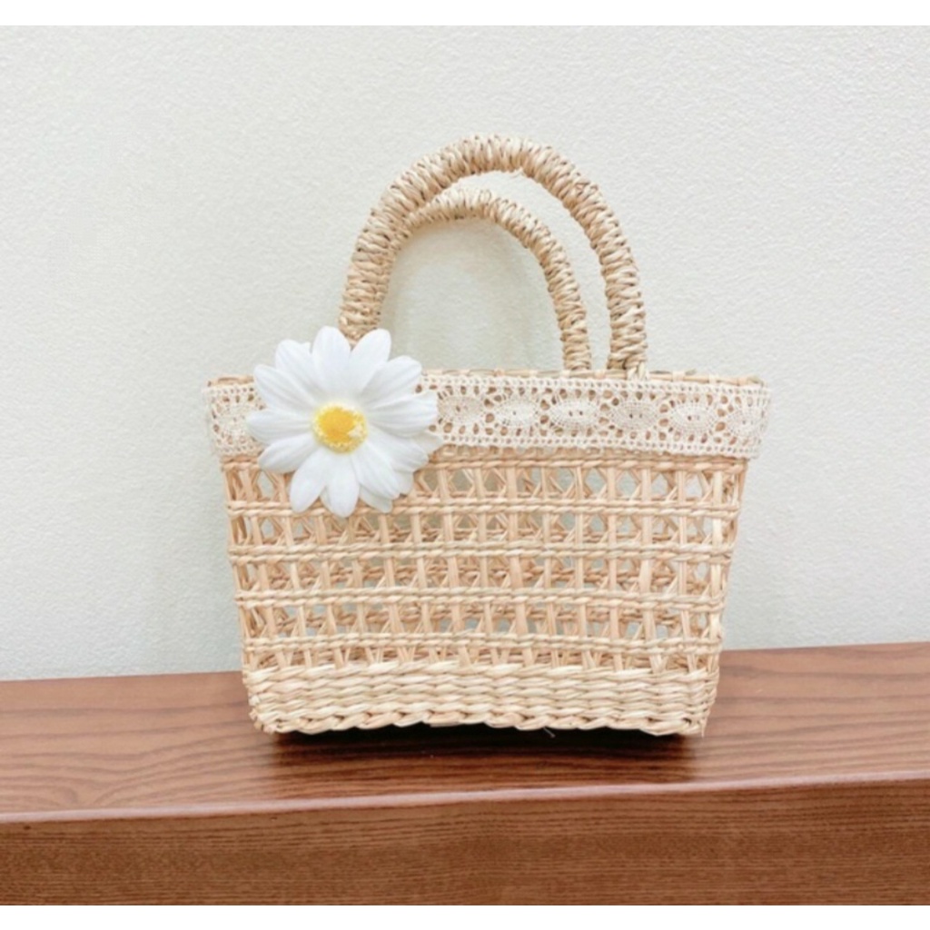 Túi Cói Mini Vintage  - Phụ Kiện Chụp Ảnh Sống Ảo