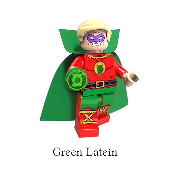 Minifigures nhân vật siêu anh hùng Punisher, Fantomex, Green Latein, Flash