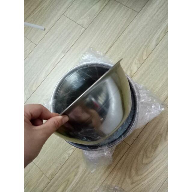 Bát inox rửa mặt dùng trong spa, size 22cm