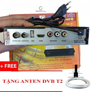 Đầu thu kỹ thuật số DVB-T2 HÙNG VIỆT HV-168 tặng Anten DVB T2