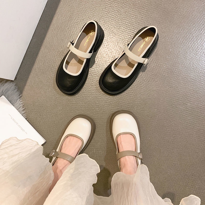 Giày Da Mỏng Phong Cách Retro Anh Quốc Thời Trang Mùa Hè Dành Cho Nữ