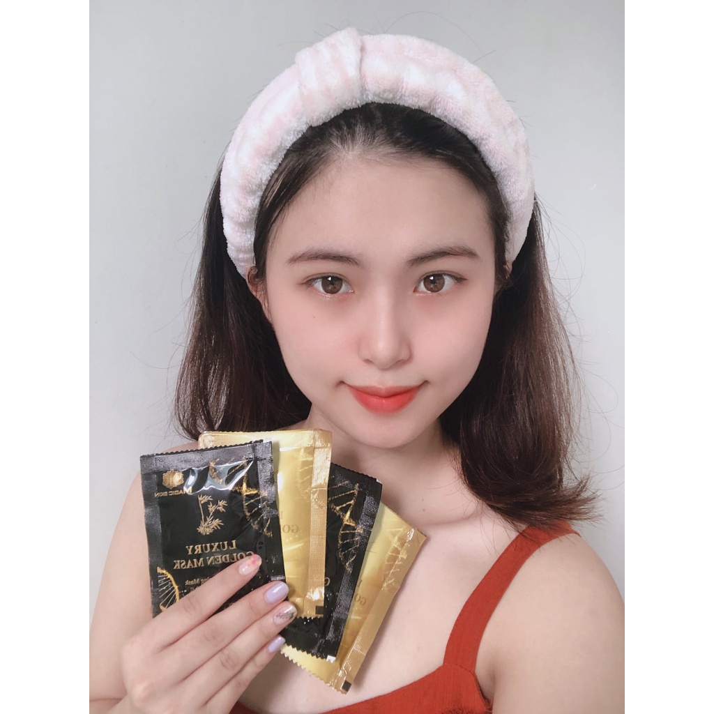 Mặt nạ ủ yến thải độc dưỡng trắng Magic Skin Luxury Golden Mask 1 Hộp 6 Gói