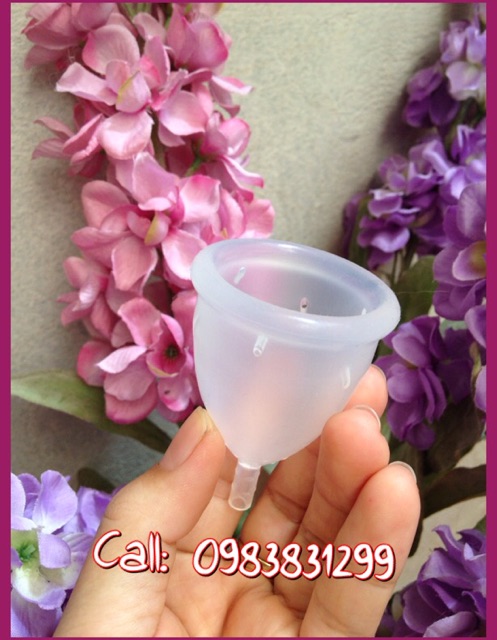 Cốc nguyệt san Lady cup của Séc (Kèm túi vải, Gel rửa và cốc tiệt trùng )