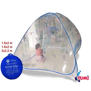 Màn chụp tự bung Kinh Bắc mùng chụp không đáy, 3 kích cỡ, hàng Việt Nam chất lượng cao