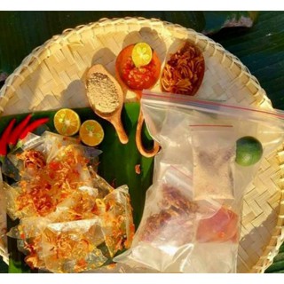 bánh tráng dẻo sate muối nhuyễn