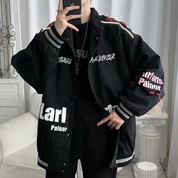 Áo khoác bóng chày phản quang thời trang cho nam nữ