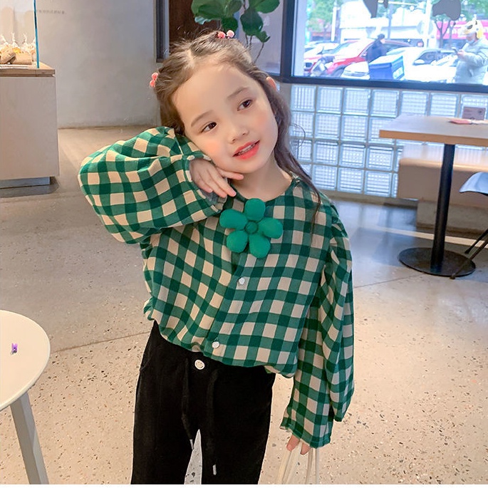 Áo Sơ Mi Tay Dài Thời Trang Hàn Quốc 2022 Cho Bé Gái