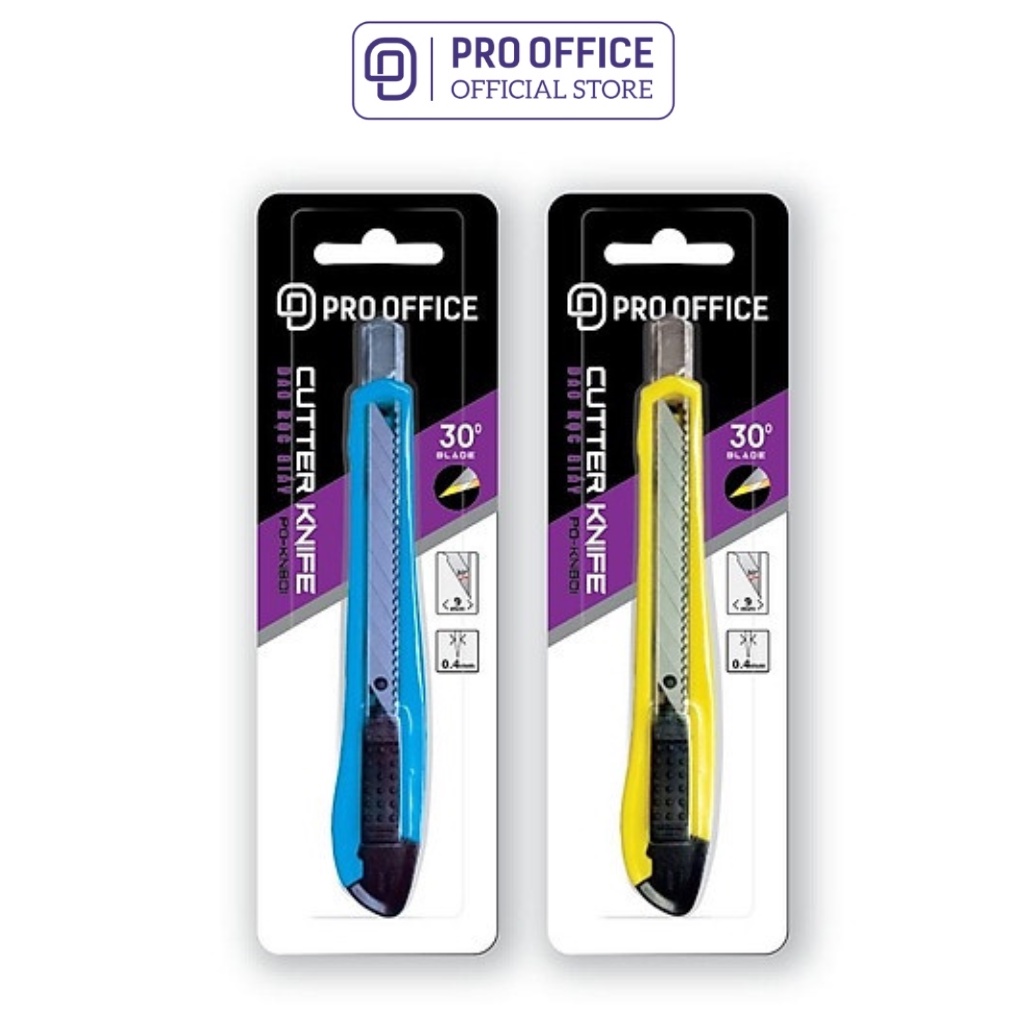 Dao Rọc Giấy PRO OFFICE Chất Liệu Cao Cấp, Không Gỉ, An Toàn Sử Dụng PO-KN701/702/801