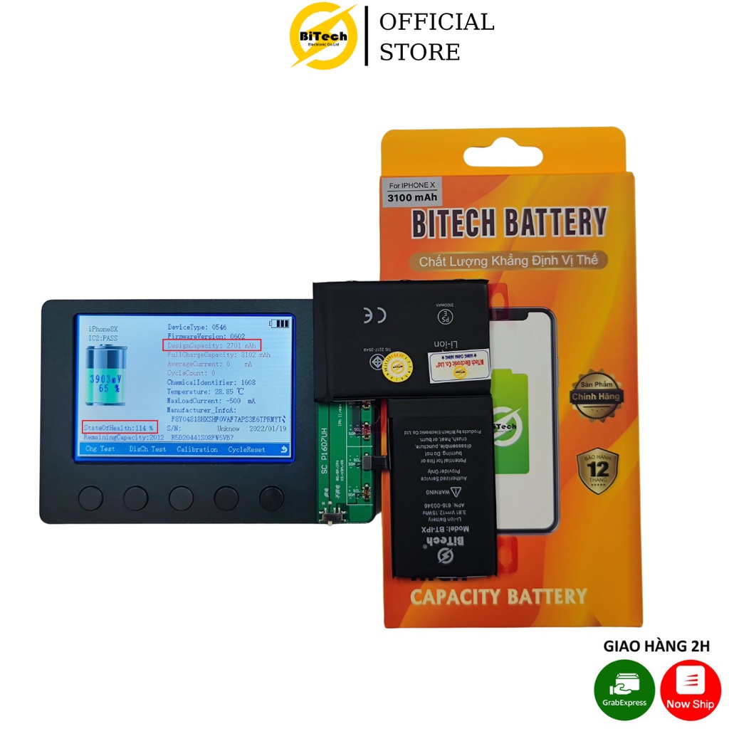 Pin điện thoại dung lượng cao BITECH BT-X