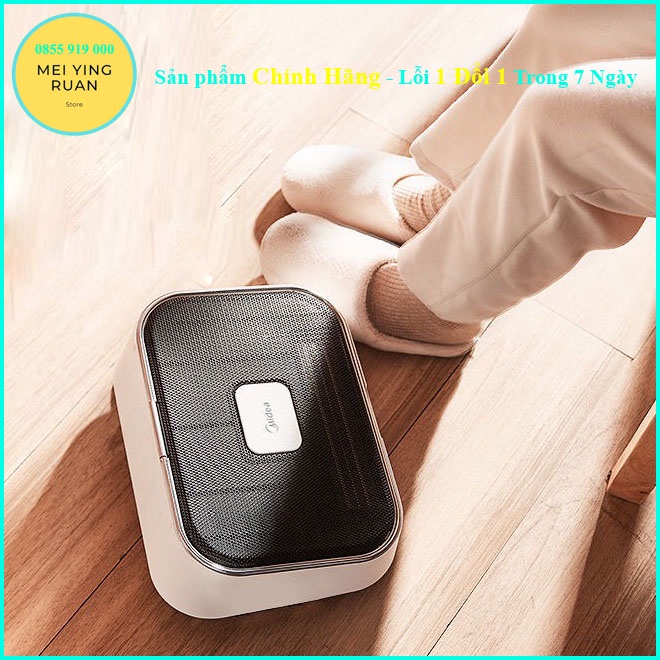 Máy sưởi gốm dùng trong nhà tắm , để bàn chống nước MIDEA không khô da, không ánh sáng hại mắt