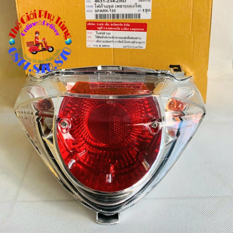 Đèn hậu - đèn sau - đèn lái Spark, Exciter 2010 zin AHM Thái Lan - 4631-234-ZRD