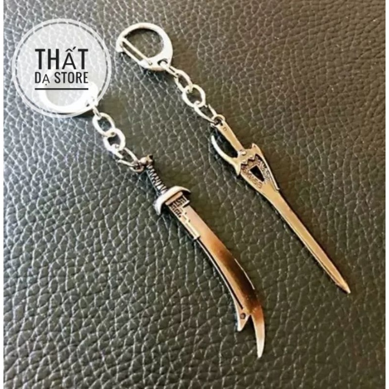 Móc Khóa Tuyết Ẩm Tuyệt Thế Hảo Kiếm Bộ Kinh Vân Nhiếp Phong 12cm.