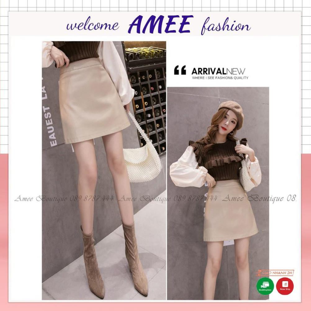 Chân Váy Chữ A, Lưng Cao Amee Có Quần Trong,Chân Váy Chất Liệu Vải Mềm Dày Dặn Phong Cách Hàn Quốc Siêu Xinh